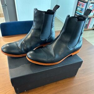 Paul Smith | Shoes | Paul Smith Blue Leather Lace Up Boots | Poshmark